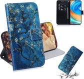 Voor Xiaomi Redmi Note 9 Pro Gekleurde Tekening Horizontale Flip Leren Case met Houder & Kaartsleuf & Portemonnee (Abrikoos)