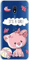 Voor Xiaomi Redmi 8A Painted TPU beschermhoes (mooie kat)