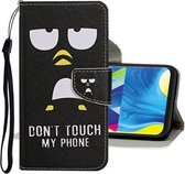 Voor Samsung Galaxy A51 Gekleurde Tekening Patroon Horizontale Flip Leren Case met Houder & Kaartsleuven & Portemonnee (Cartoon Woorden)