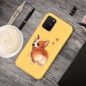 Voor Galaxy A91 & S10 Lite Cartoon dier patroon schokbestendig TPU beschermhoes (gele corgi)