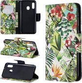 3D Gekleurde Tekening Patroon Horizontale Leren Flip Case voor Samsung Galaxy A20e, met Houder & Kaartsleuven & Portemonnee (Bananenblad)