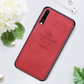 PINWUYO Schokbestendige waterdichte volledige dekking PC + TPU + huid beschermhoes voor Galaxy A50 (rood)