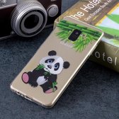 Panda Pattern Soft TPU Case voor Galaxy A8 (2018)