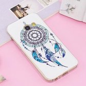 Voor Galaxy A5 (2017) Noctilucent IMD Feather Dream Catcher Pattern Soft TPU Back Case Protector Cover