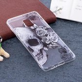 Voor Galaxy A5 (2018) Skull Pattern TPU zachte beschermhoes