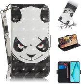 Voor Huawei nova 7i 3D Schilderen Horizontale Flip Leren Case met Houder & Kaartsleuf & Portemonnee & Lanyard (Angry bear)