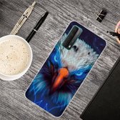 Voor Huawei P Smart 2021 schokbestendig geverfd transparant TPU beschermhoes (Blu-ray Carving)