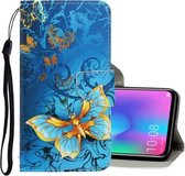 Voor Huawei Honor 10 Lite 3D Gekleurde Tekening Horizontale Flip PU Lederen Case met Houder & Kaartsleuven & Portemonnee (jade Vlinder)