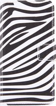 Apple iPhone 8 Plus Hoesje - Mobigear - Design Serie - Kunstlederen Bookcase - Zebra - Hoesje Geschikt Voor Apple iPhone 8 Plus