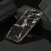 Voor Galaxy A41 Marble Pattern Soft TPU beschermhoes (zwart)