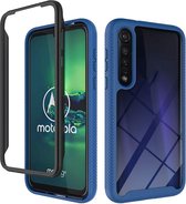 Voor Motorola Moto G8 Plus Starry Sky Solid Color Series schokbestendig PC + TPU beschermhoes (koningsblauw)