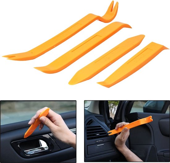 4 in 1 Car Audio System Dashboard Deurpaneel Removal Tools Kit (oranje)