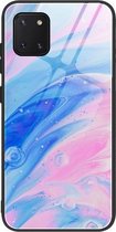 Voor Samsung Galaxy Note10 Lite / A81 Marble Pattern Glass beschermhoes (DL05)