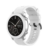 Voor Amazfit GTR siliconen smartwatch vervangende polsband, maat: 20 mm (wit)