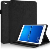 Voor Huawei Mediapad M5 Lite / C5 10.1 inch Life Tree Serie Horizontale Flip Leather Case met Houder & Kaartsleuven & Pen Slot (Zwart)