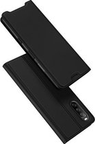 Voor Sony Xperia 10 III DUX DUCIS Skin Pro Series Horizontale Flip PU + TPU lederen tas met houder en kaartsleuven (zwart)