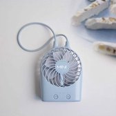 Oplaadbare schattige miniventilator-desktop (paars)