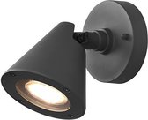 LED Tuinverlichting - Wandlamp Buitenlamp - Iona Kavani - GU10 Fitting - Rond - Mat Antraciet - Aluminium