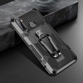 Voor Geschikt voor Xiaomi Redmi Note 8 Armor Warrior schokbestendige pc + TPU beschermhoes (zwart)