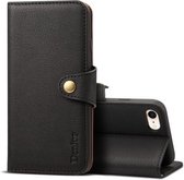 Voor iPhone 7/8 Denior V2 luxe auto koeienhuid horizontale flip lederen tas met portemonnee (zwart)