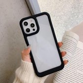 Acryl + TPU schokbestendige beschermhoes voor iPhone 12/12 Pro (zwart)