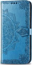 Mobigear Mandala Bookcase voor de OPPO A52 / A72 - Blauw