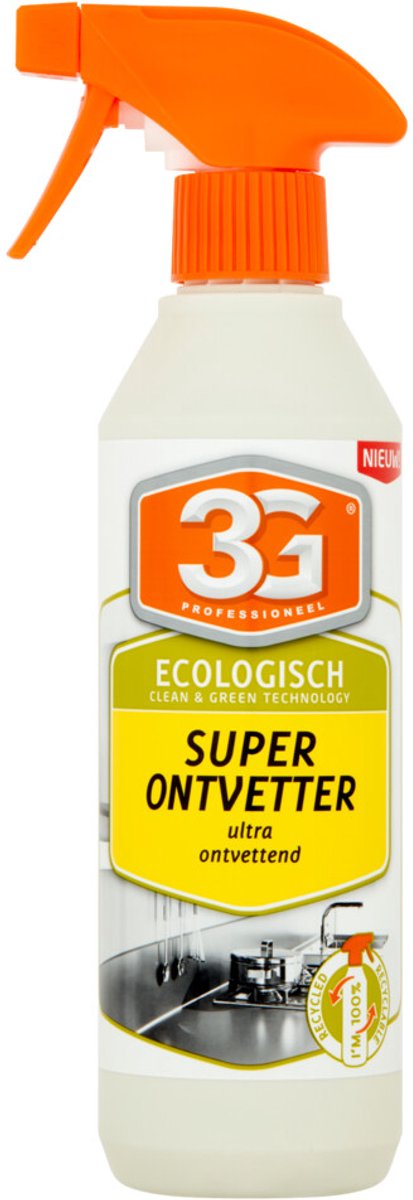 3G Professioneel Superontvetter Ecologisch 500 ml - Ontvetter - Keukenreiniger - Ecologisch - Biologisch Afbreekbaar - Vette Aanslag - Fornuis Reiniger