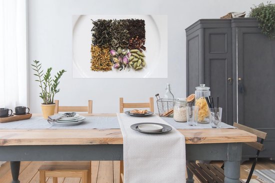 Poster papier séché sur assiette 120x80 cm - Tirage photo sur Poster (décoration murale salon / chambre)