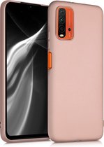 kwmobile telefoonhoesje voor Xiaomi Redmi 9T - Hoesje voor smartphone - Back cover in metallic roségoud