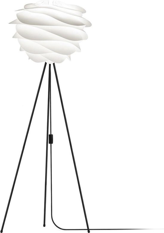 Lampadaire Umage Carmina - Medium Ø 48 cm - Wit + Trépied noir