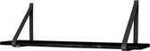 Artichok Thomas houten wandplank zwart - 120 x 20 cm