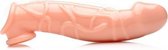 Size Matters Extender Gebogen Penissleeve - beige