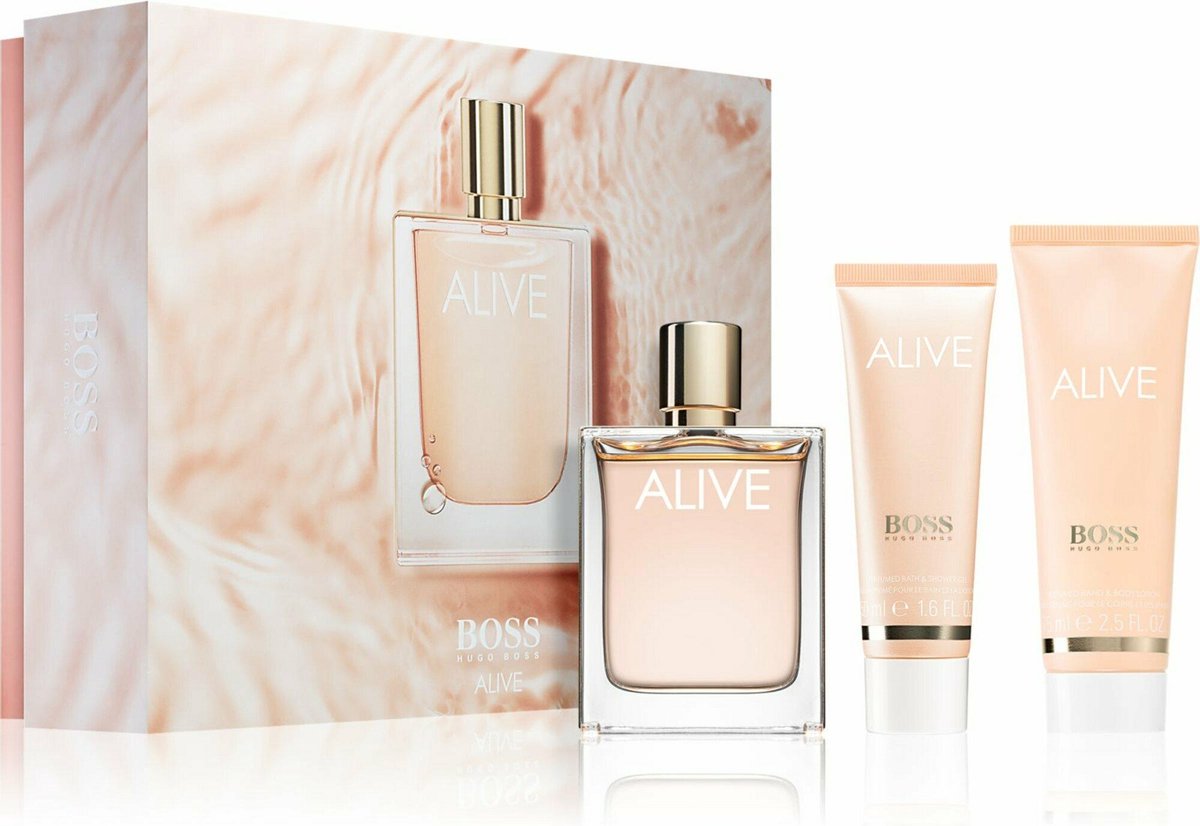 Hugo Boss Alive Giftset - Eau De Parfum 80 ml + Bodylotion 75 ml + Shower  gel 50 ml -... | bol.com