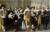 De magere compagnie, Frans Hals - Foto op Forex - 60 x 40 cm