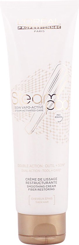 L'Oréal Paris Steampod Smoothing White Cream Haarcrème - 150ml | bol.com
