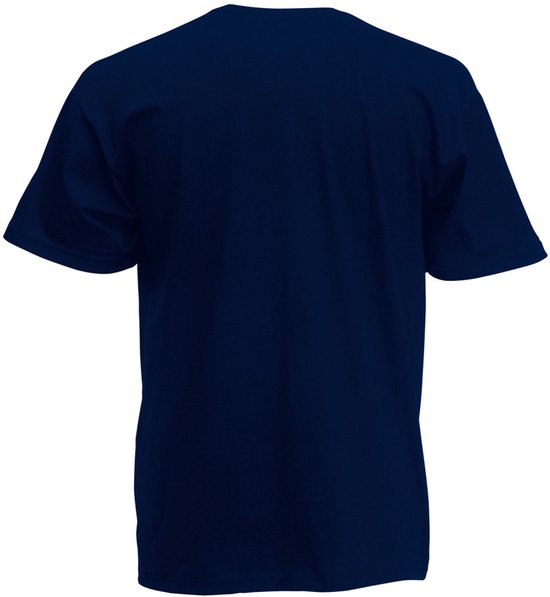 T-shirt Super Premium Homme Fruit Of The Loom à manches courtes et col rond (Dark Marine)