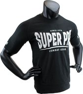 Super Pro T-Shirt S.P. Logo Zwart/Wit Extra Small