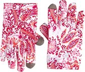 Coolibar - UV-werende handschoenen voor kinderen - Y-Gannet - Multicolor Paisley - maat L (10-12yrs)