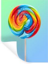 Muurstickers - Sticker Folie - Regenboog lolly - 120x160 cm - Plakfolie - Muurstickers Kinderkamer - Zelfklevend Behang XXL - Zelfklevend behangpapier - Stickerfolie