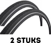 Fietsband - Buitenband - Set van 2 - Force-10 antilek 28 x 1 1/2 (40-635) zwart