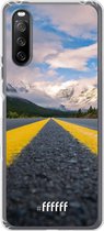 6F hoesje - geschikt voor Sony Xperia 10 III -  Transparant TPU Case - Road Ahead #ffffff