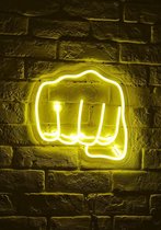 OHNO Woonaccessoires Neon Sign - Fist - Neon Verlichting - Figuur