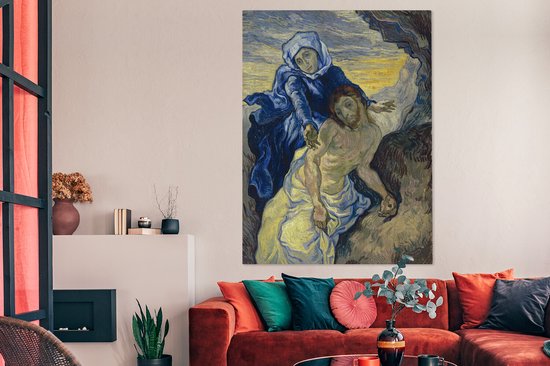 Peinture sur toile 120x160 cm - Décoration murale Pietà (d'après Delacroix) - Vincent van Gogh - Décoration murale salon - Décoration chambre - Accessoires de chambre - Peintures