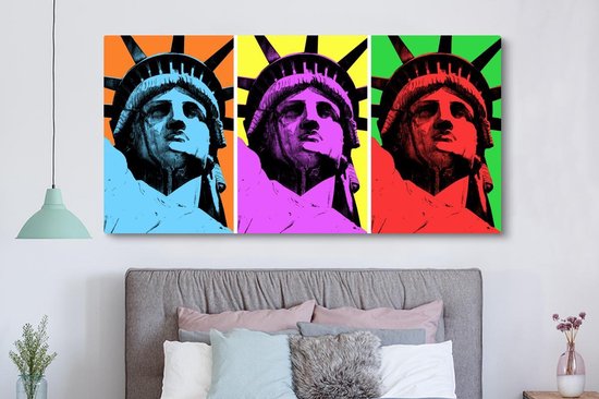 Toile Pop Art Statue de la Liberté 2cm