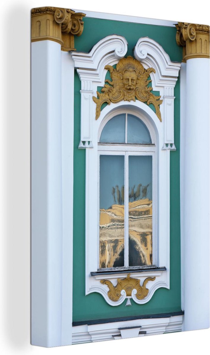 Fenêtre du palais d'hiver à Saint-Pétersbourg 40x60 cm - Tirage photo sur  toile... | bol.com