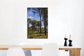 Canvas Schilderij Pijnbomen in het Nationaal park Doñana in Spanje - 40x60 cm - Wanddecoratie