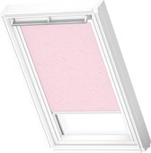 VELUX Origineel Verduisterend Rolgordijn (DKL) Wit Kozijn, MK06, Pink Stars