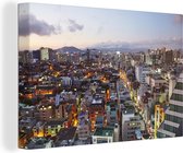 Canvas Schilderij Seoul - Stad - Zuid-Korea - 60x40 cm - Wanddecoratie