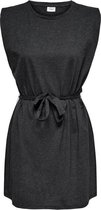 Jacqueline de Yong Jurk Jdychrista Life S/l Shoulder Dress 15233382 Dark Grey Melan/melange Dames Maat - 36