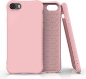 Voor iPhone 8 / iPhone 7 ENKAY ENK-PC007 Effen kleur TPU Slim Case Cover (roze)
